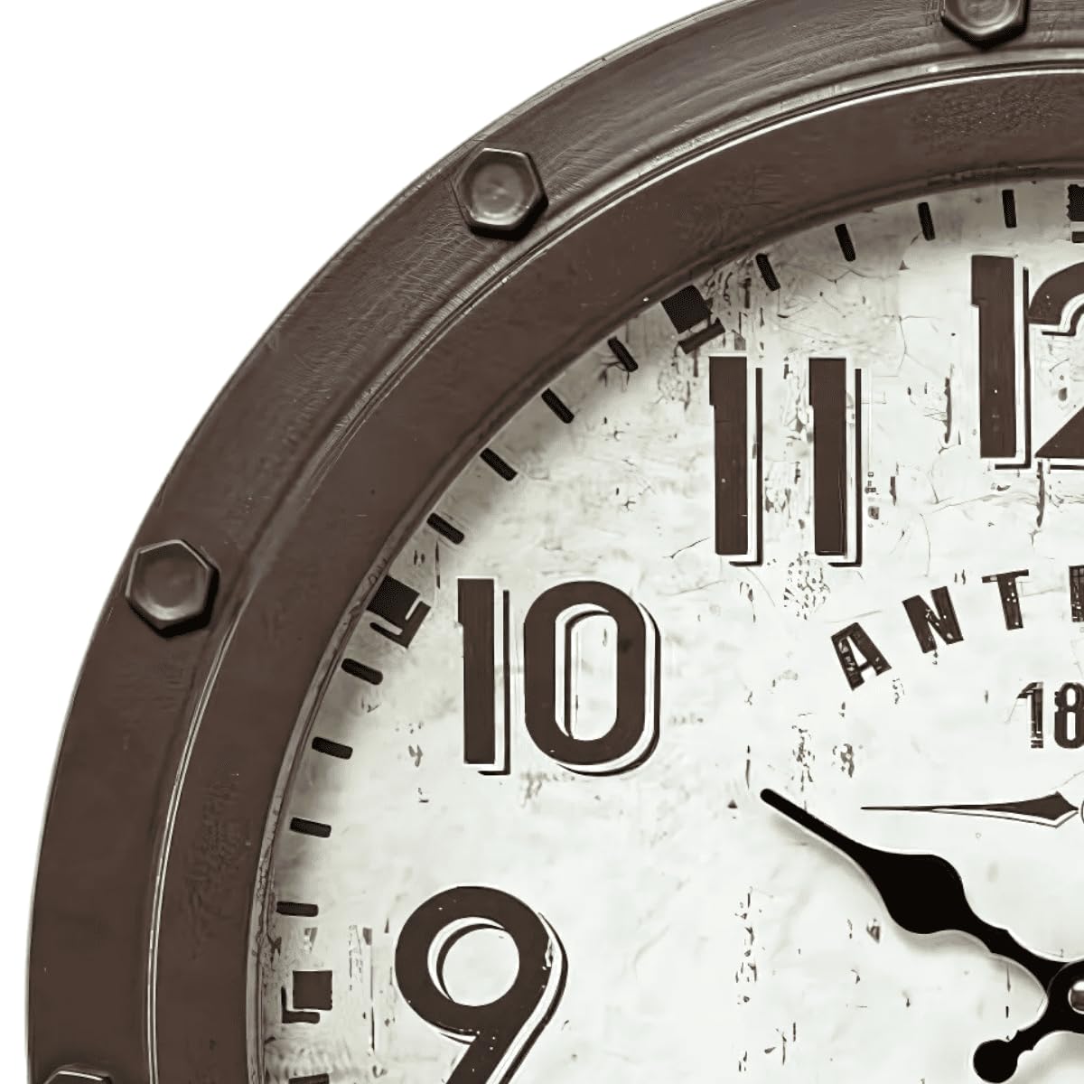 Ceanothe Emotion horloge murale 47cm marron silencieuse
