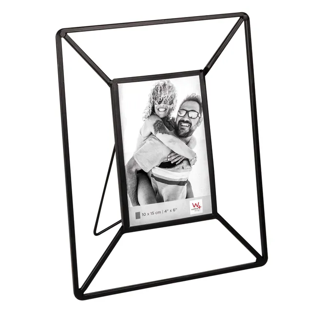 walther design FN015B cadre photo métal noir 20,7x26 cm