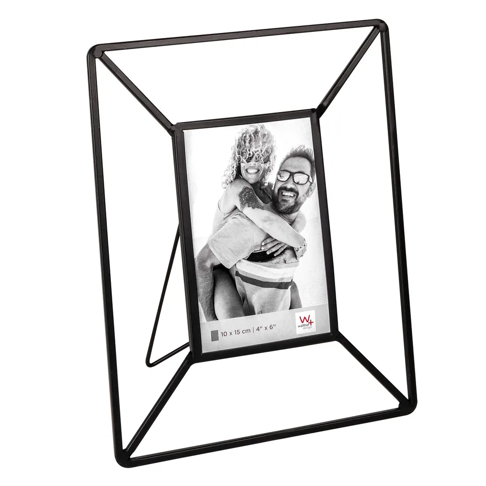 walther design FN015B cadre photo métal noir 20,7x26 cm