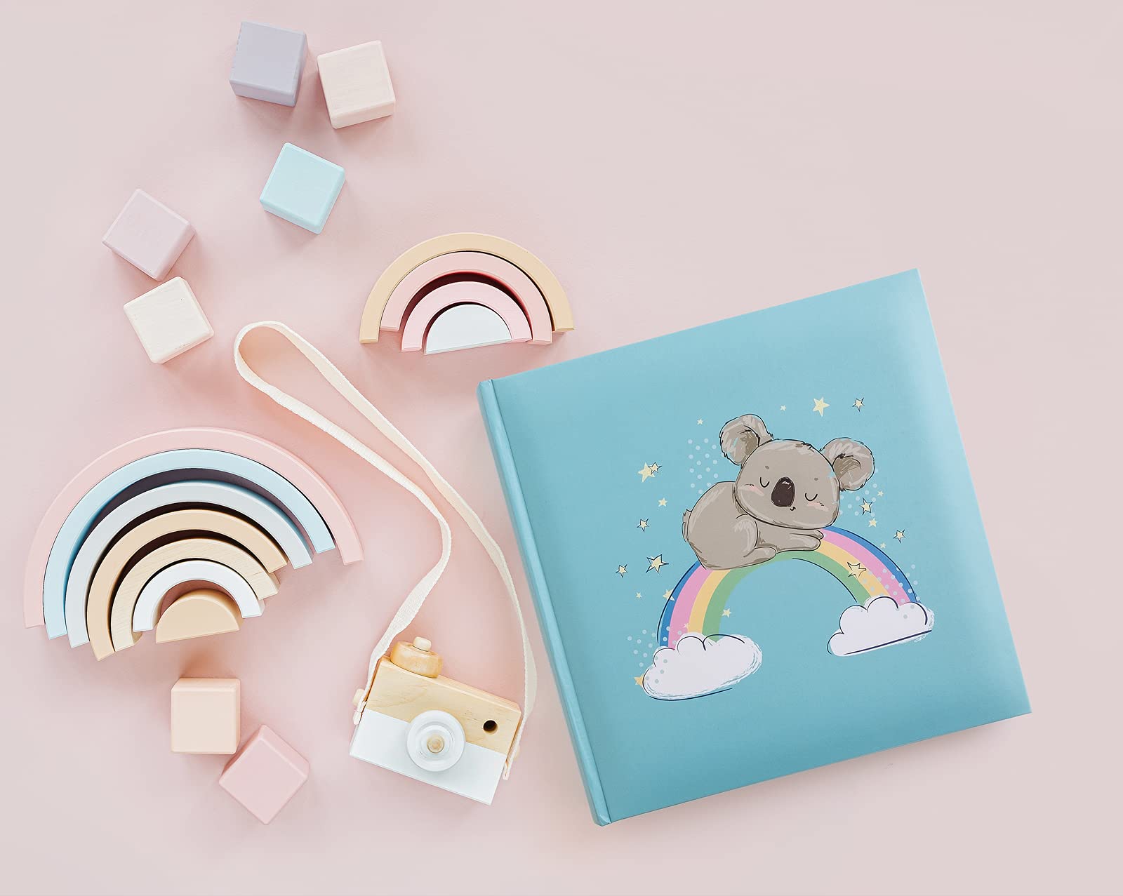 walther design Dreamer FA-272 album bébé bleu koala 26x25 cm