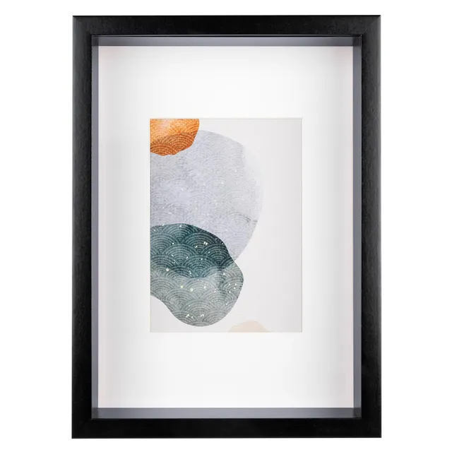 walther design Shape 3D HNX130B cadre photo noir 21x29,7 cm bois