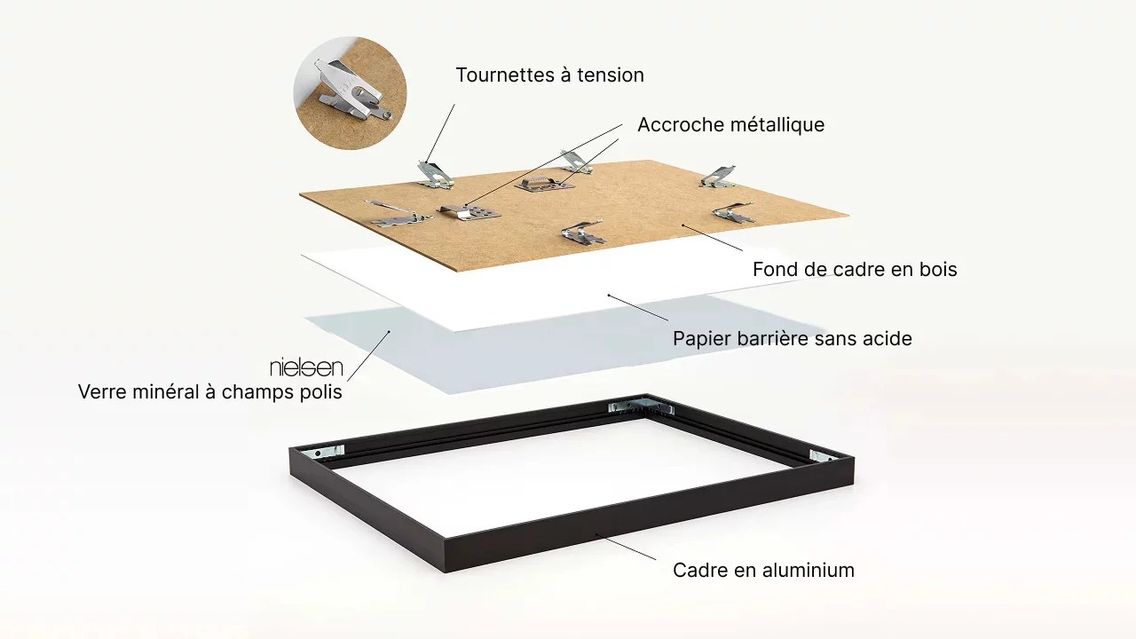 Nielsen Design Alpha cadre aluminium photo anodisé