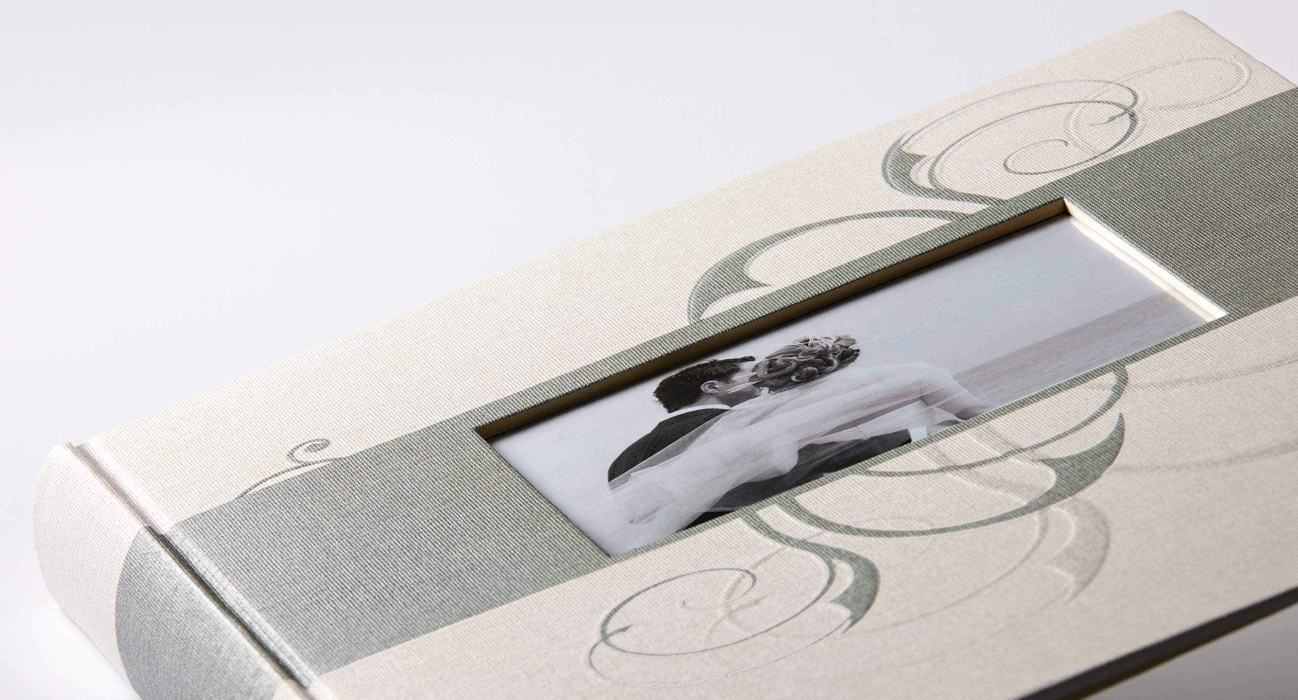 walther design Romance GB-134 livre d'or blanc lin mariage