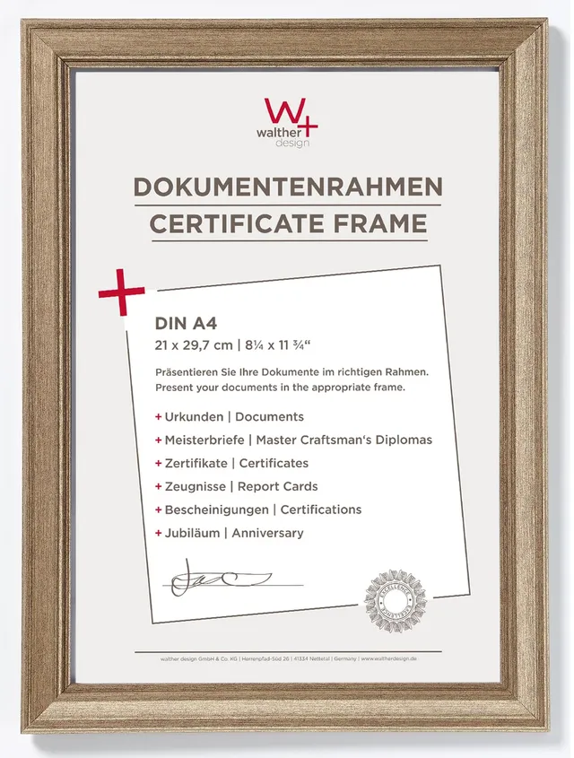 walther design Lounge JA130D cadre photo 21x30 cm acier