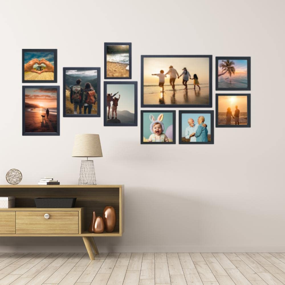 Victor Klee set 10 cadres photo noir bois multi-formats