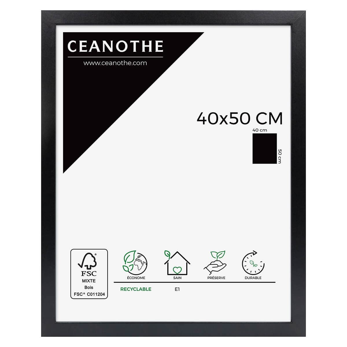 Ceanothe Brio 104333 cadre photo blanc 18x24 cm mat