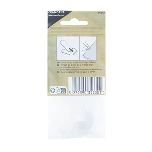 Ceanothe pinces sous-verre acier 7 mm lot de 6