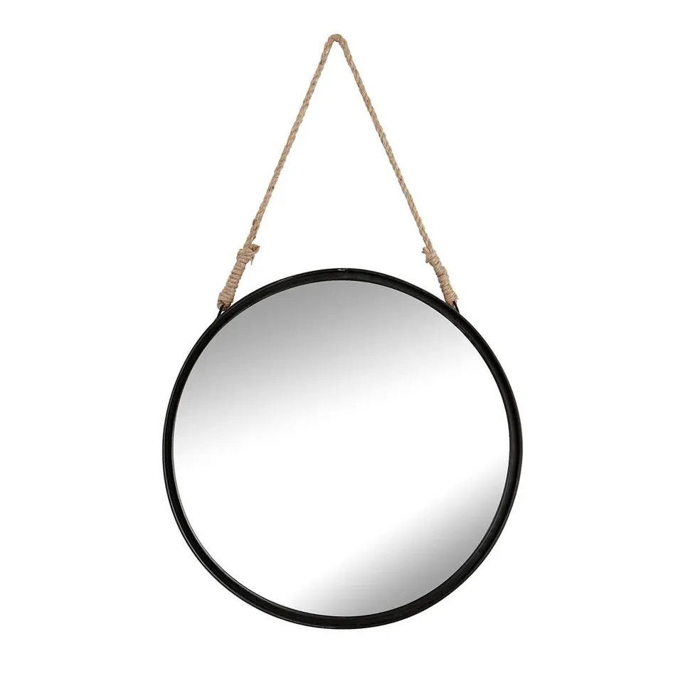 Ceanothe Brio Miroir Hublot Industriel Noir 50 cm