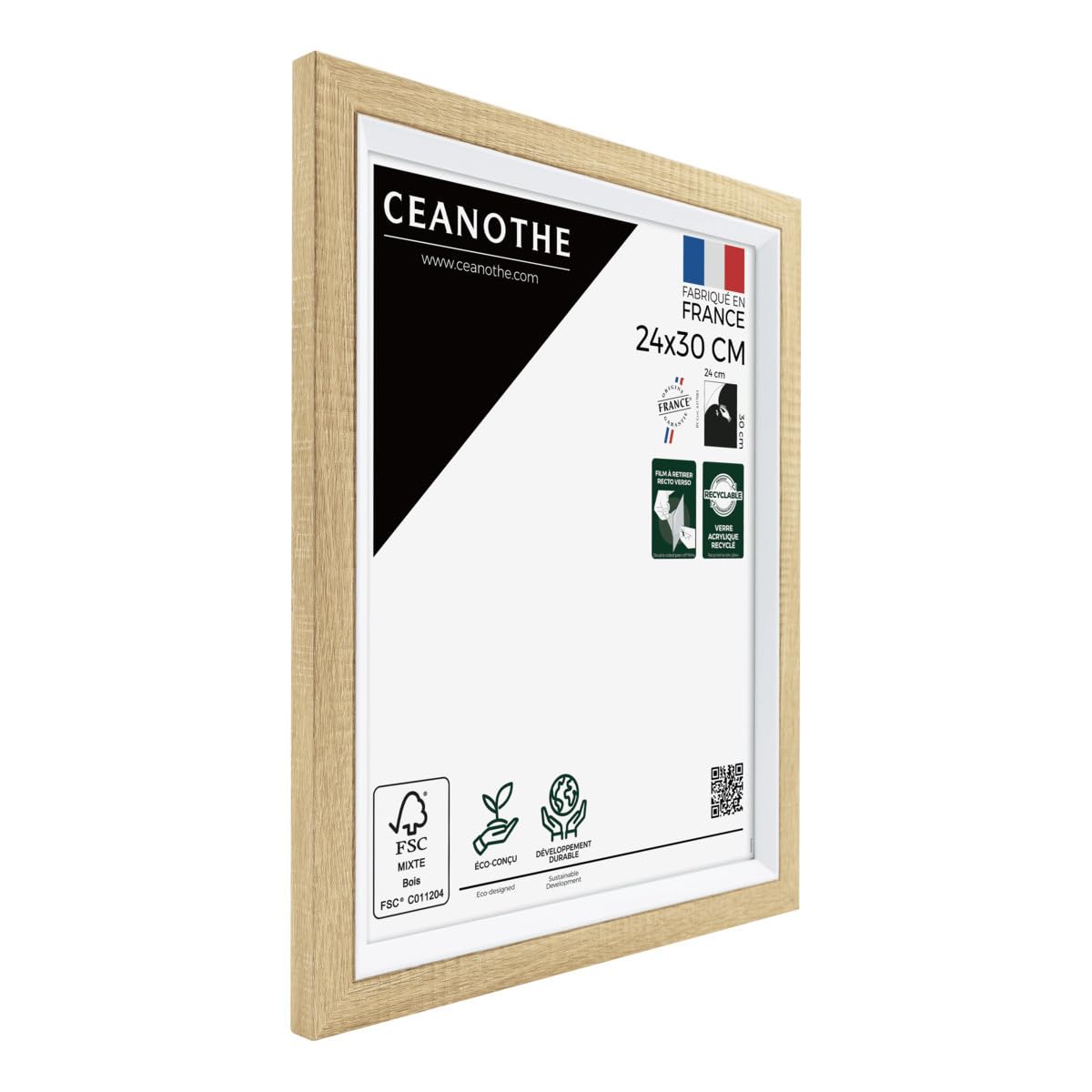 Ceanothe Actual 24x30 cadre photo brut et blanc salon