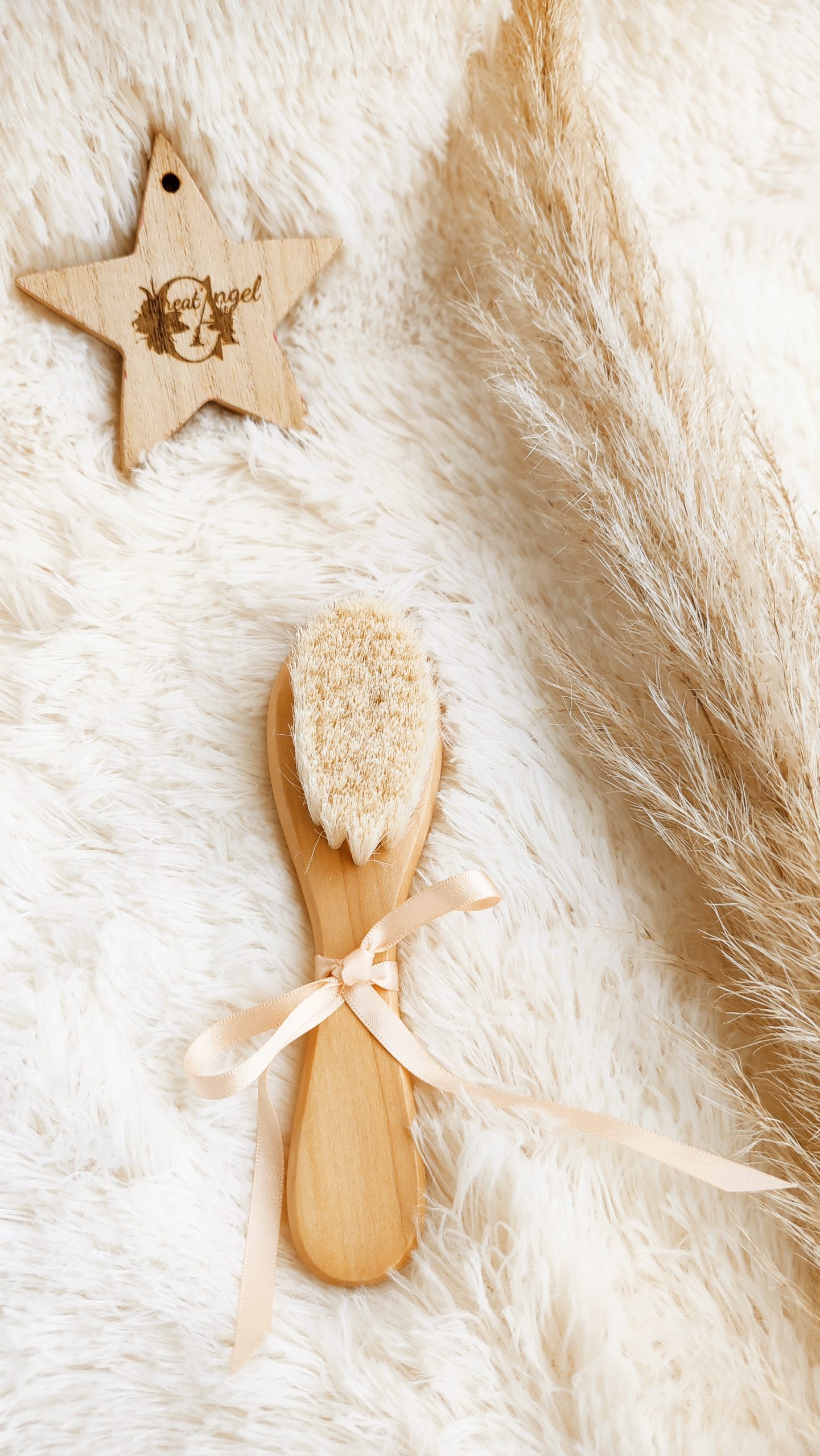 Creat’Angel brosse cheveux bébé hêtre 15 cm