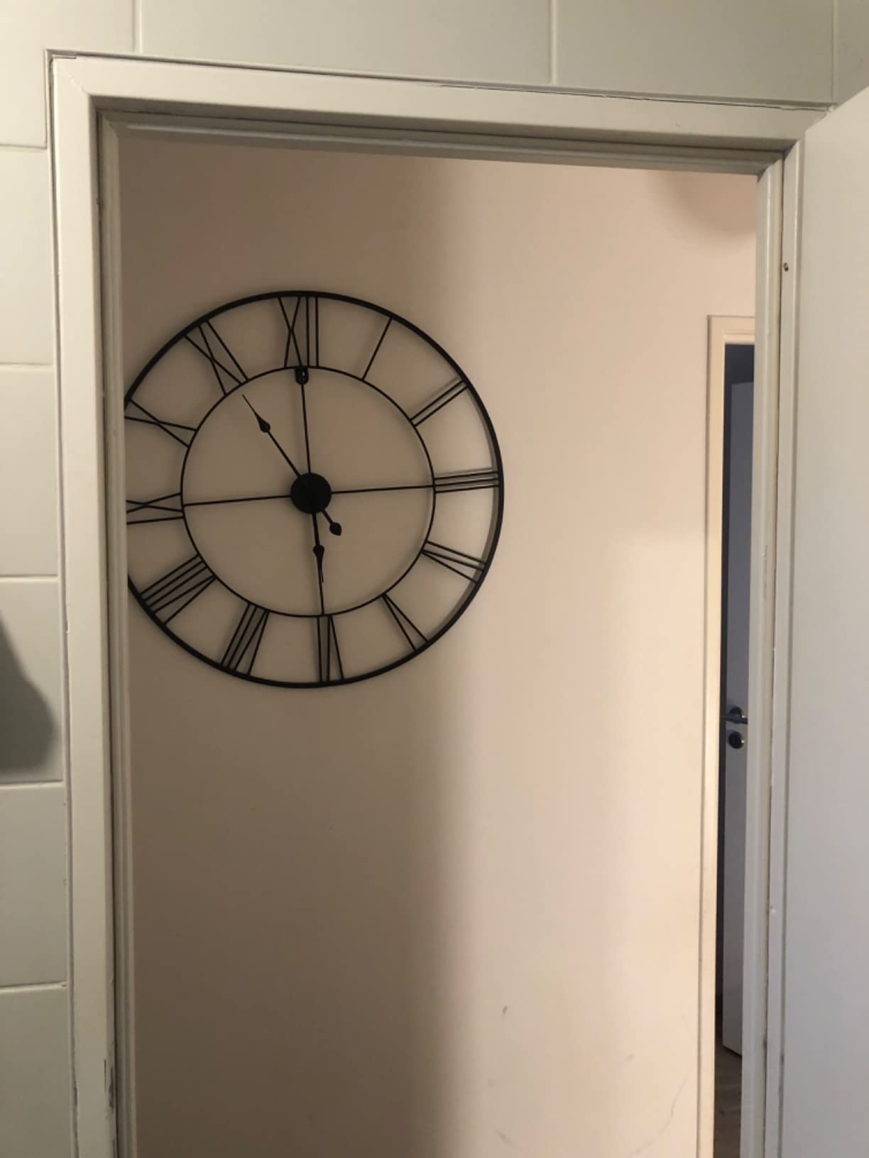 Ceanothe 34458 horloge 80 cm forge noir métal