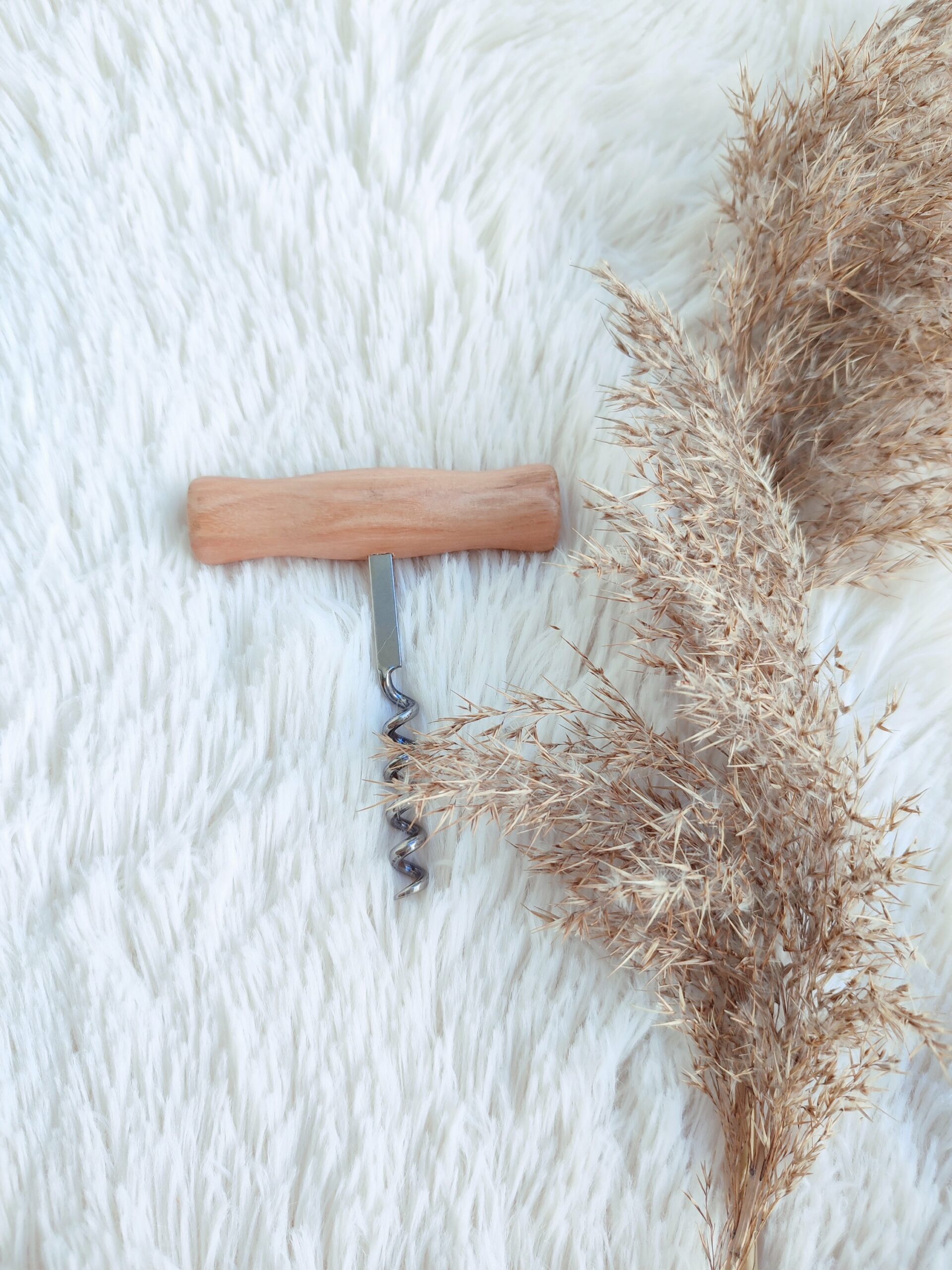 Creat’Angel tire-bouchon en bois gravé 10 cm