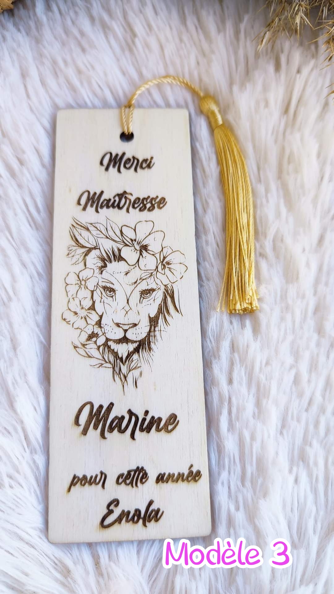 Creat’Angel Marque page marque-page bois hêtre