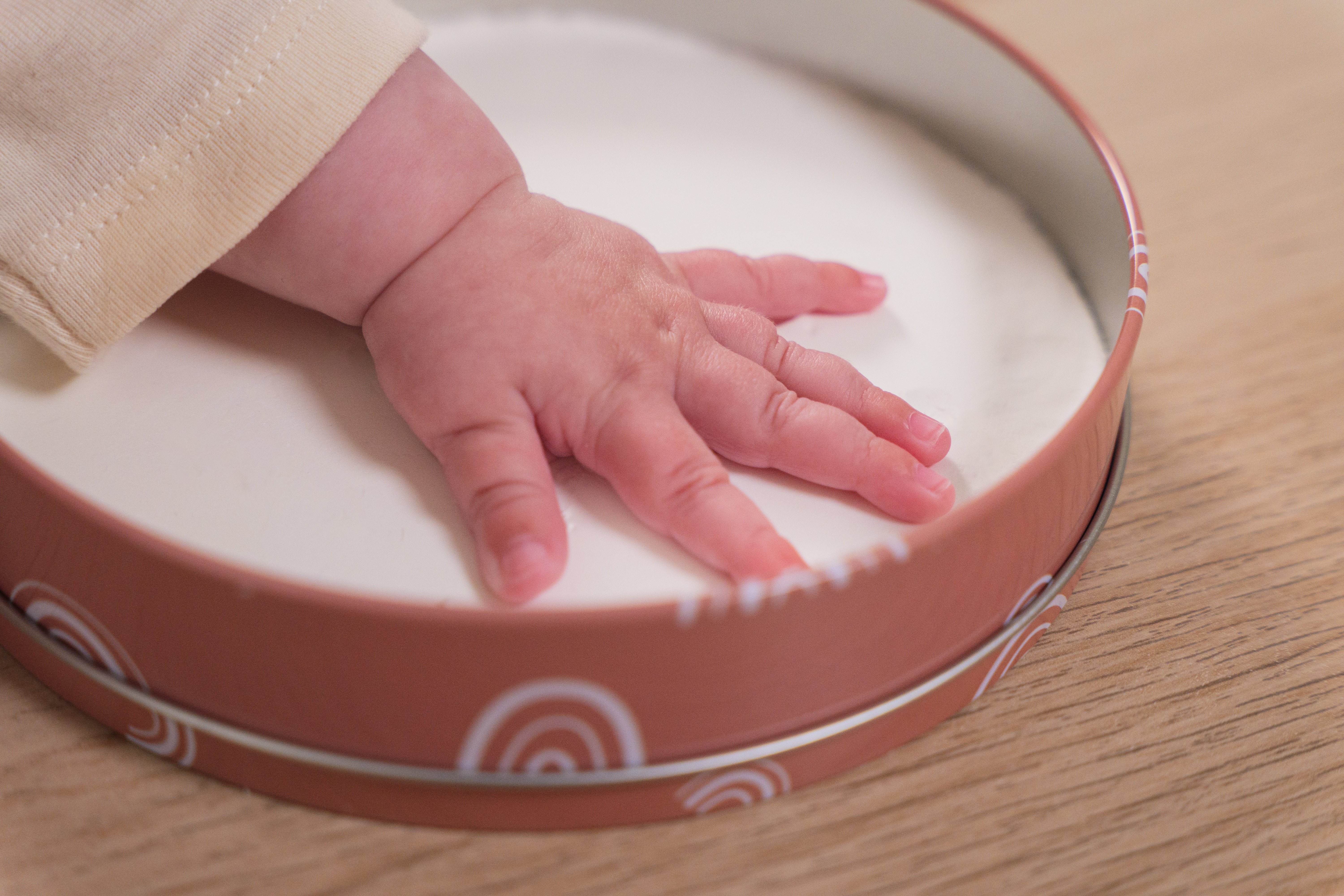 Petit Artichaut Baby Box Round Rainbow Terracotta boîte ronde