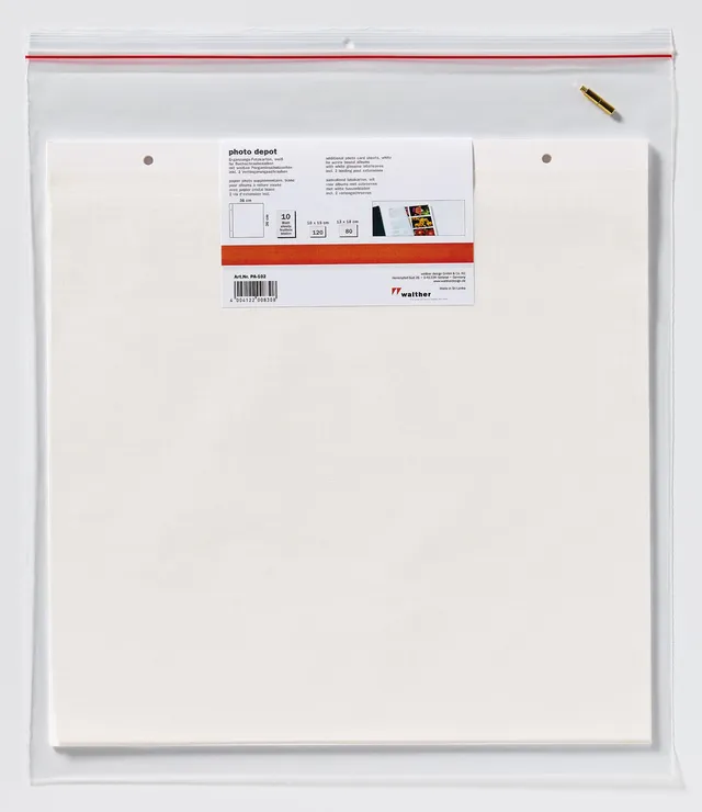 walther design PA-102 feuilles album photo 10 blanches
