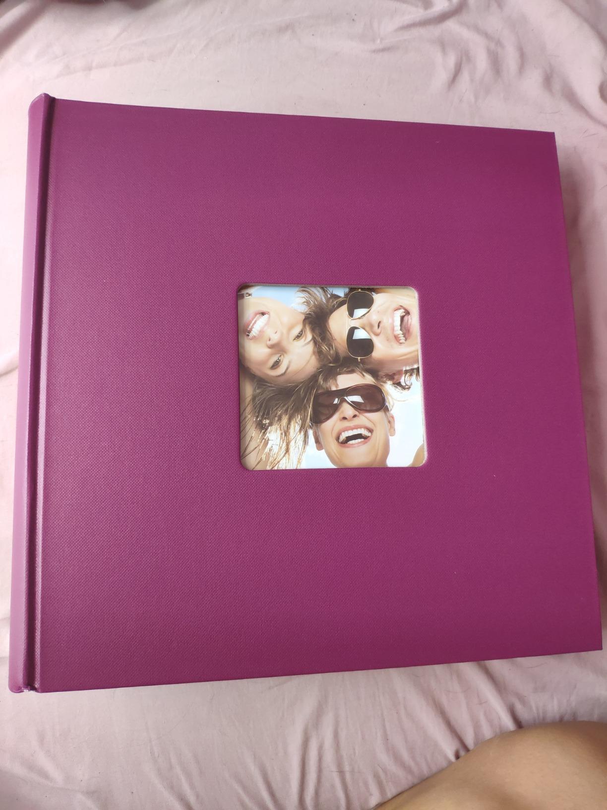 walther design Fun FA-205-R album photo rouge 26 x 25 cm découpe