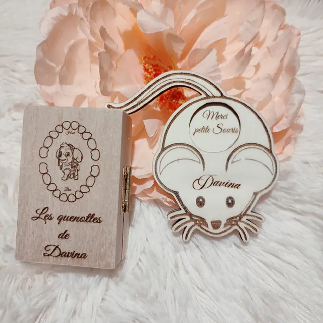 Creat’Angel coffret quenottes boîte dents lait souris