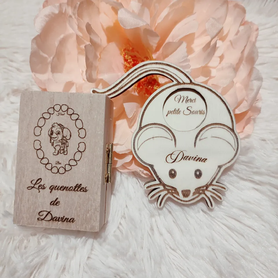Creat’Angel coffret quenottes boîte dents lait souris