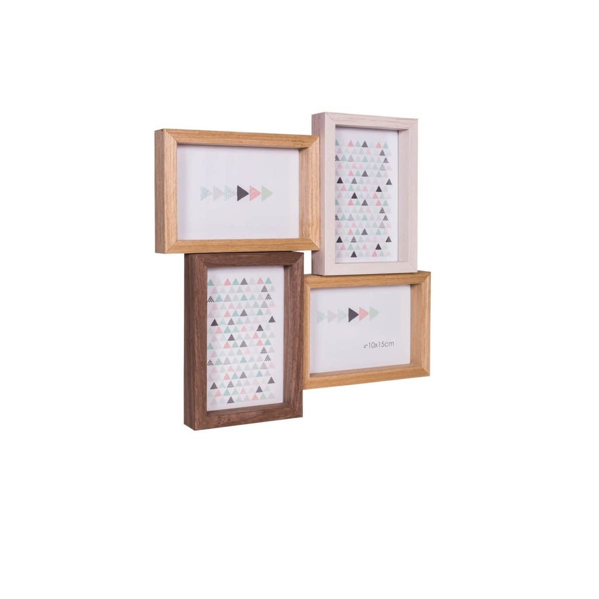 Ceanothe Scandi 34544 cadre photo multi 4 vues bois naturel