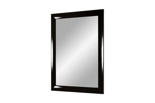 Framo Trend 35 miroir mural 30x35 cm noir brillant
