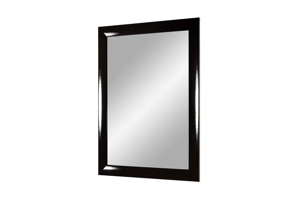 Framo Trend 35 miroir mural 30x35 cm noir brillant