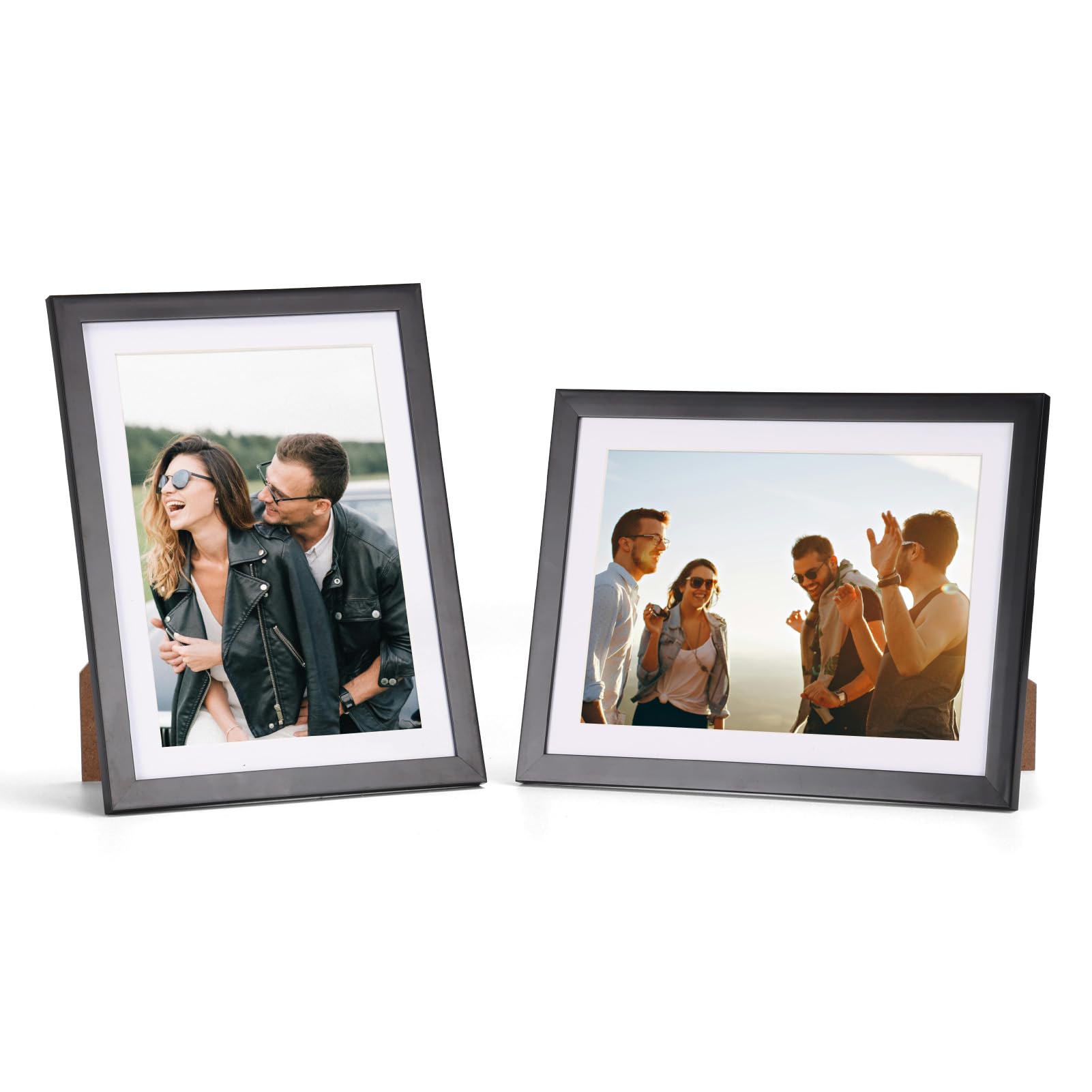 EYMPEU cadre photo noir 15x20 cm PVC passe-partout double format