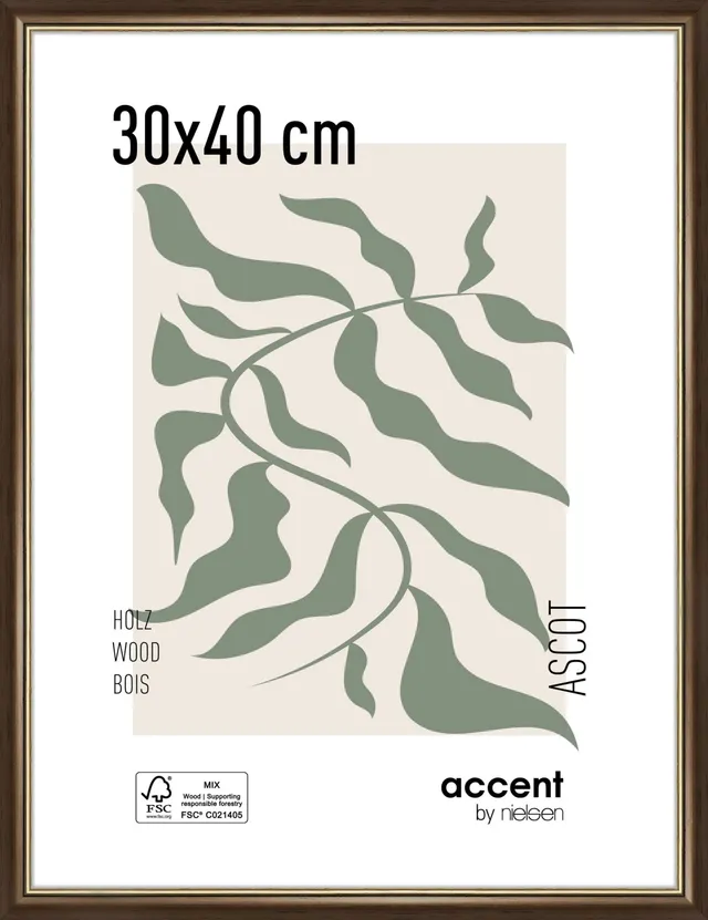 Nielsen Design Ascott cadre photo bois filet doré