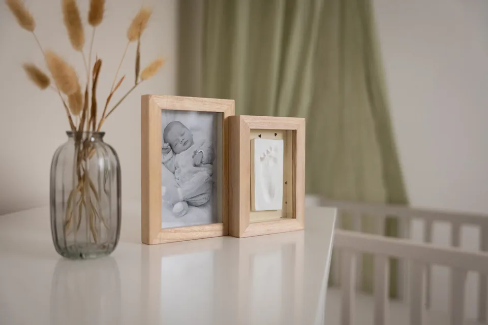 Petit Artichaut Duo Frame Pretty Hearts cadre photo beige