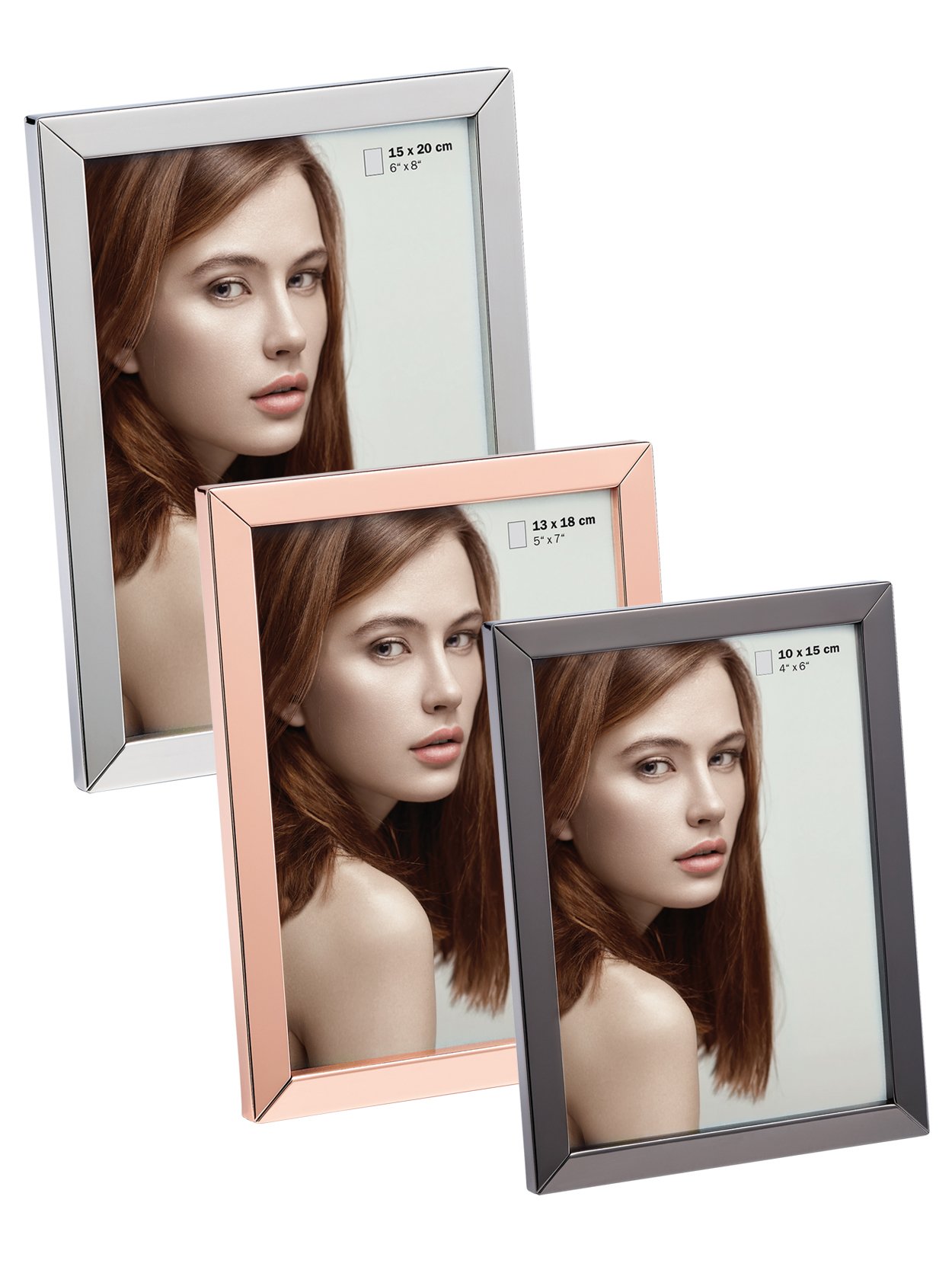 walther design Nora ID015D cadre photo anthracite 10x15 cm