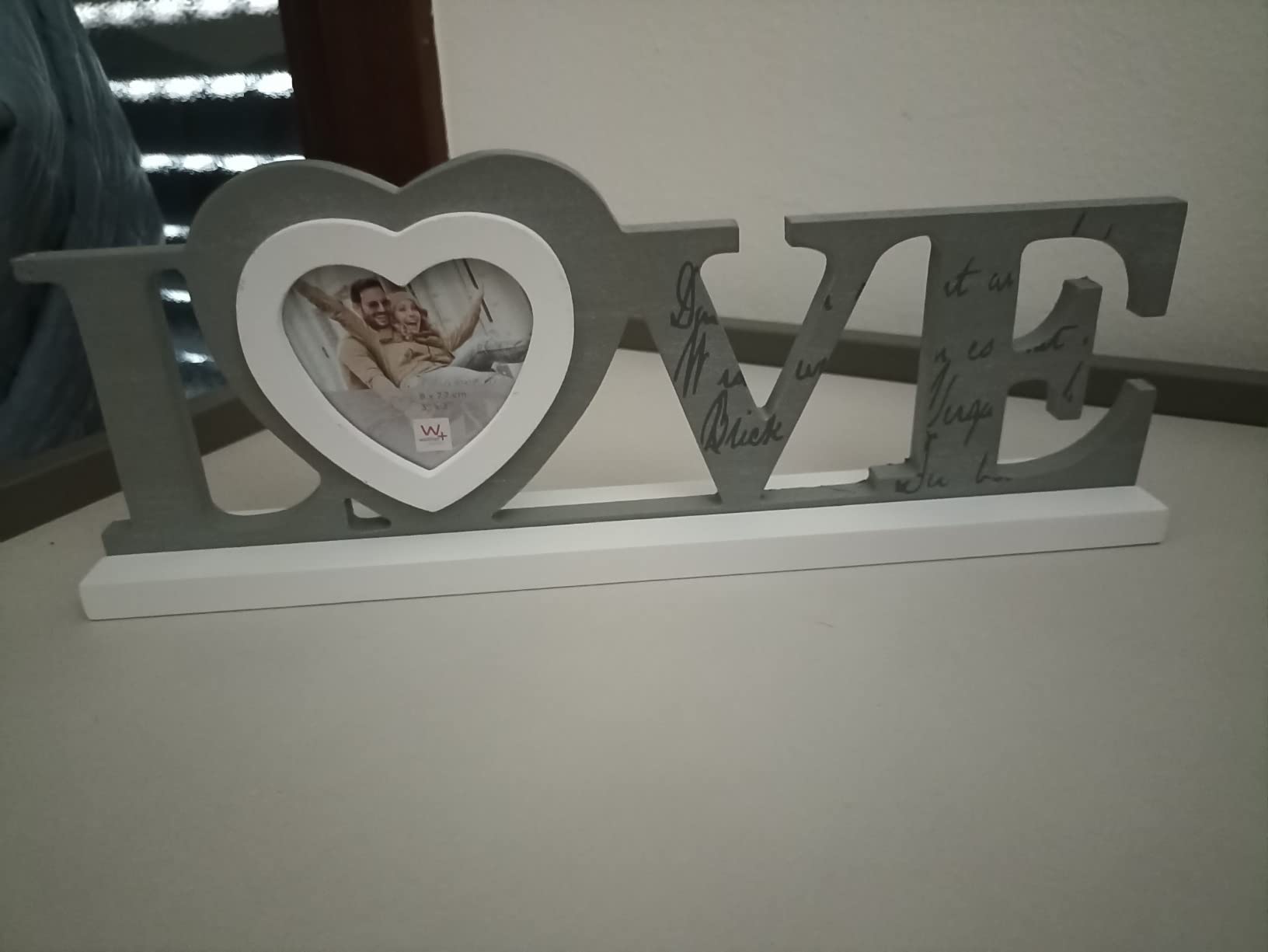 walther design Love YF199D cadre photo bois gris 9x9 cm