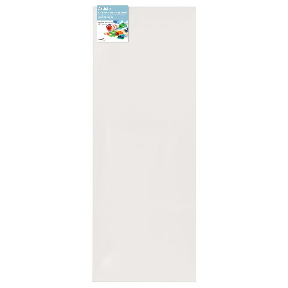 walther design toile sur châssis à peindre blanche 30x80 cm coton