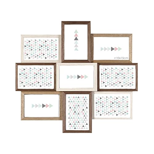 Ceanothe Scandi 34546 cadre multi-vues bois naturel 9 vues