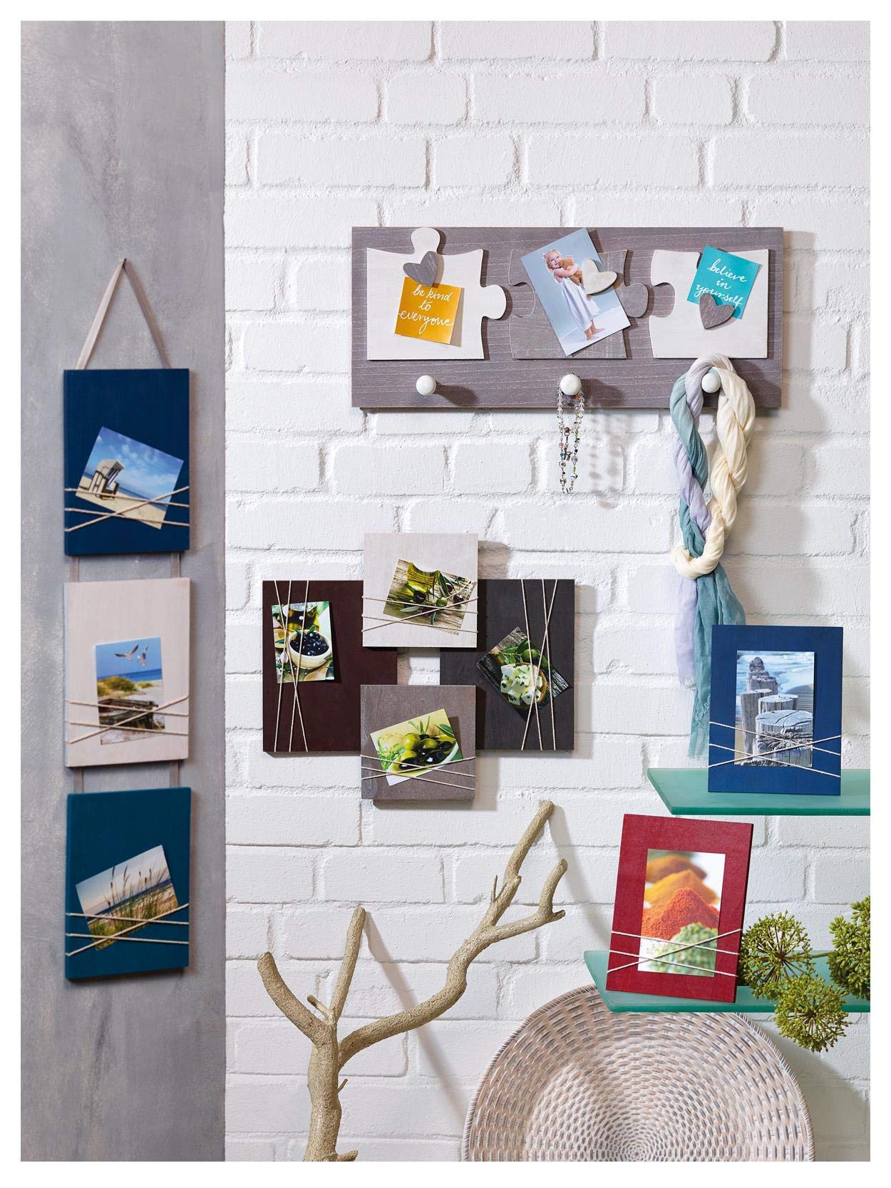 walther design La Casa YO381L galerie photo 3x 8x11 cm bleu