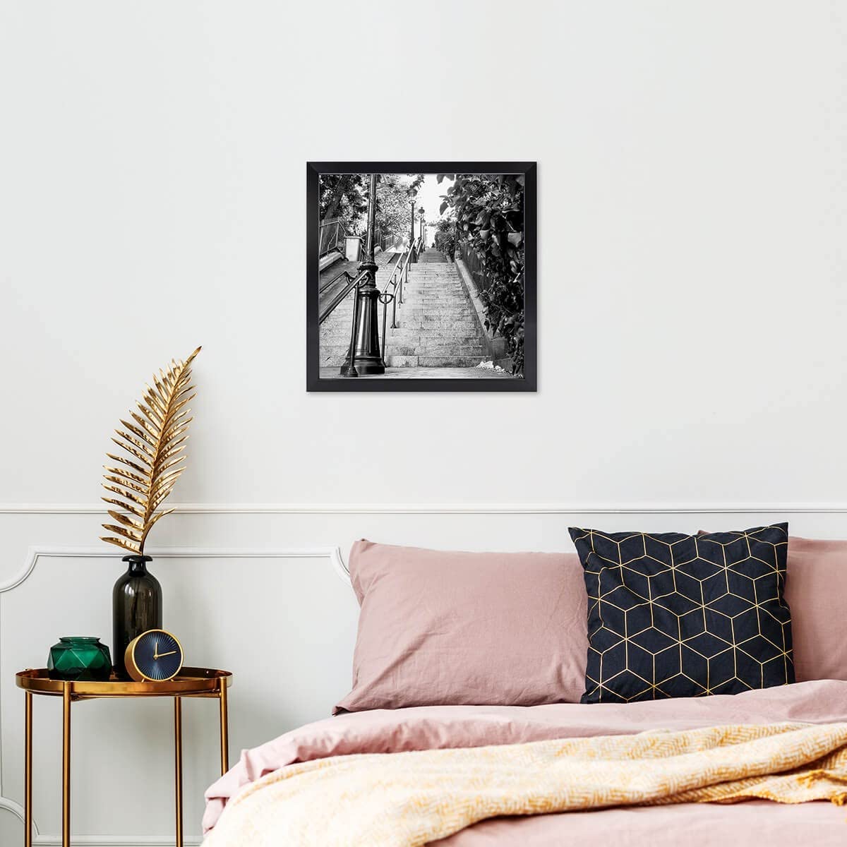 Ceanothe Precious cadre photo gris 30x30 cm incassable