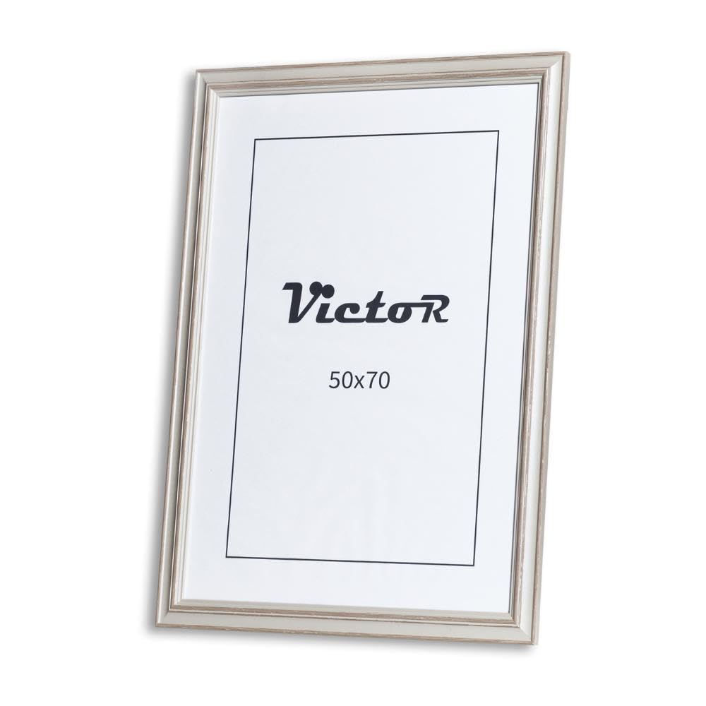 Victor Turner cadre photo beige 50x70 cm vintage