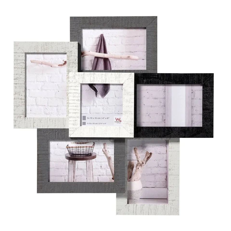 walther design Home HO666M cadre photo collage 43x43 cm noir