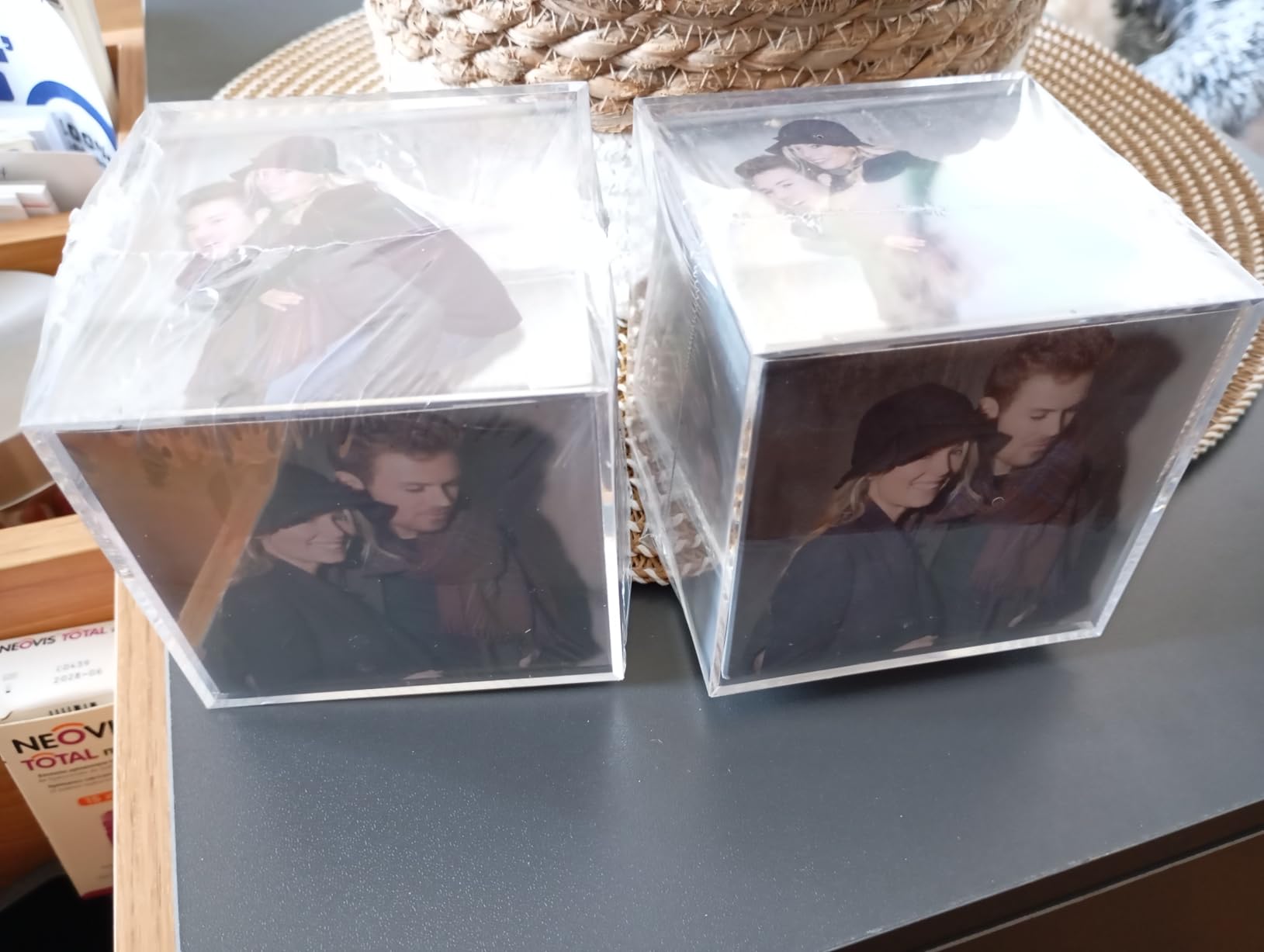walther design Photo Cube MW100AD verre 8,5 cm lot 2