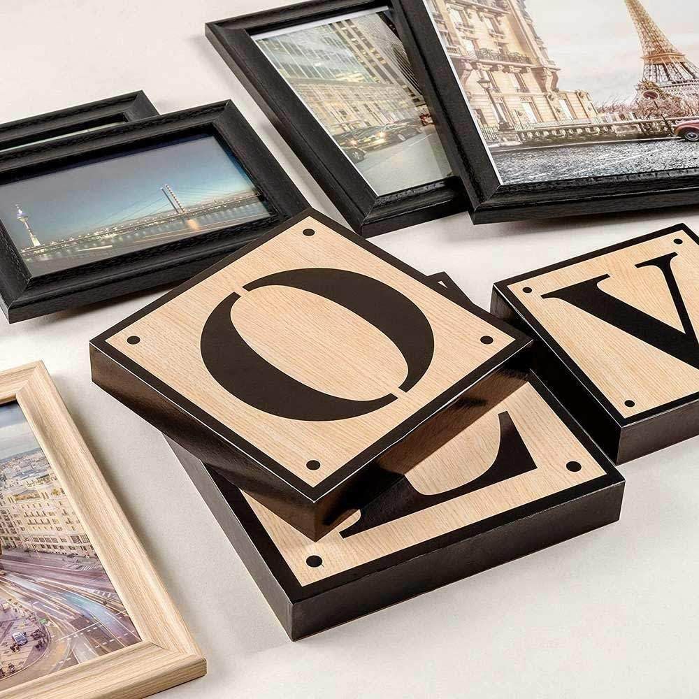 walther design Love décoration murale noir lot 10 cadres
