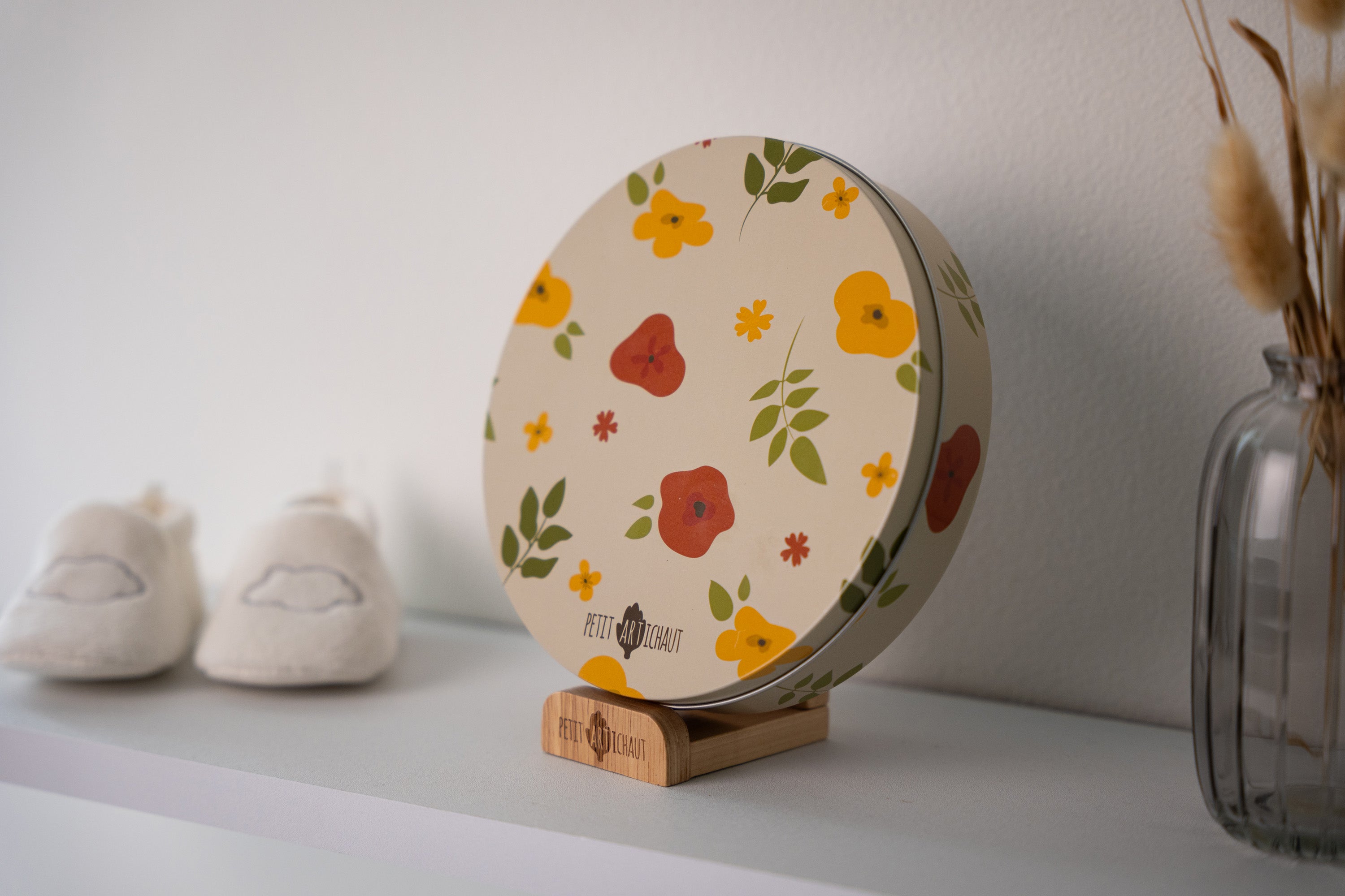 Petit Artichaut Baby Box Round Little Prairie boîte souvenir