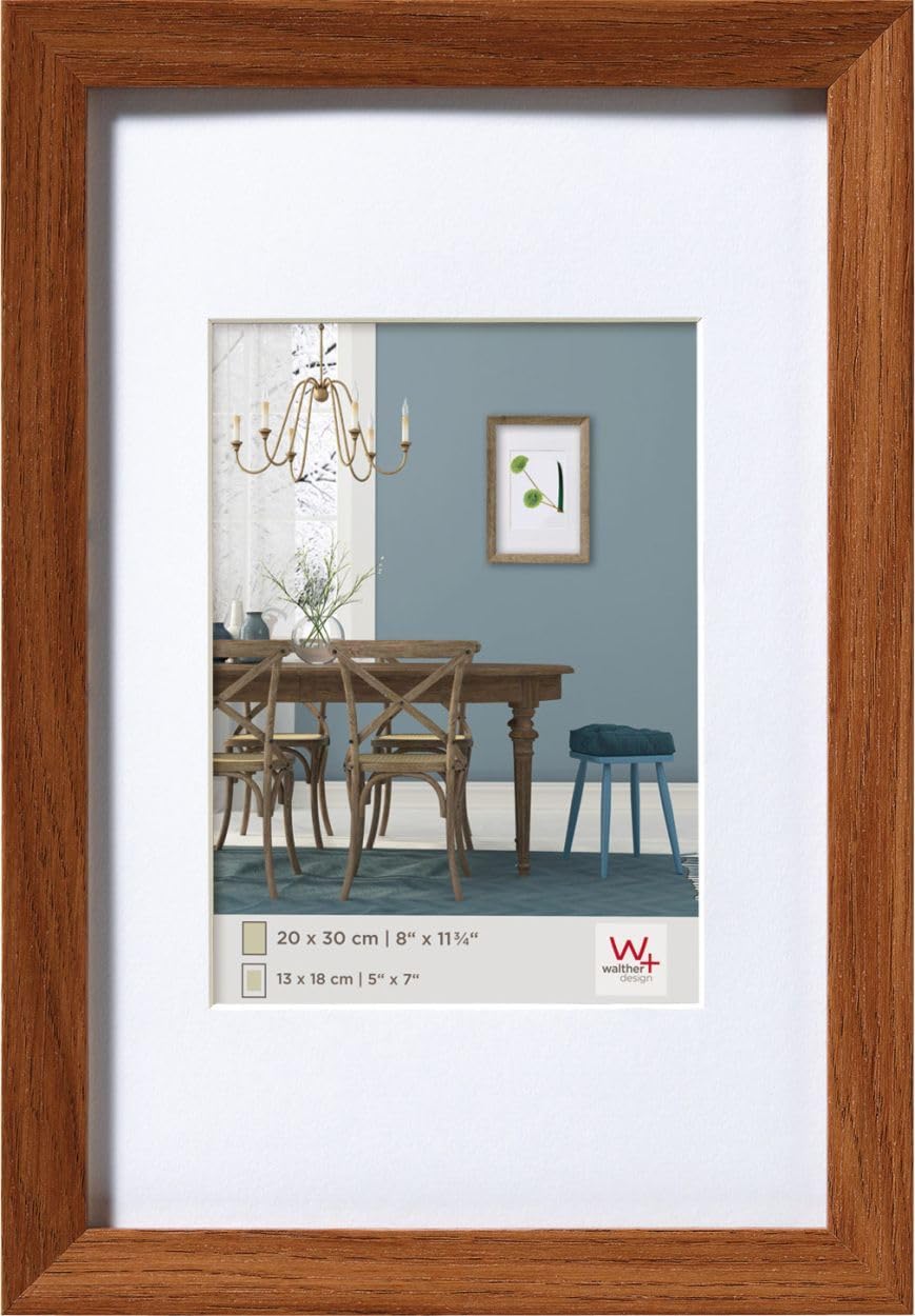 walther design Fiorito EF220P cadre photo bois chêne foncé 20x20