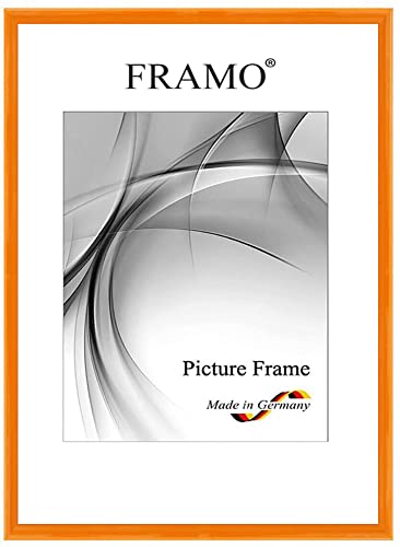 FRAMO N121 cadre photo bois orange brillant 40x70 cm