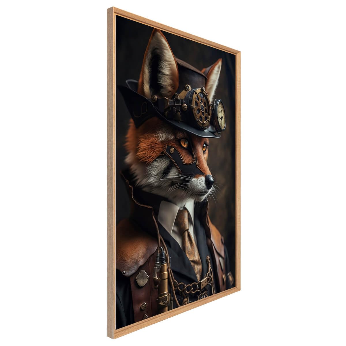 Ceanothe renard futuriste tableau encadré 65x97 cm mat