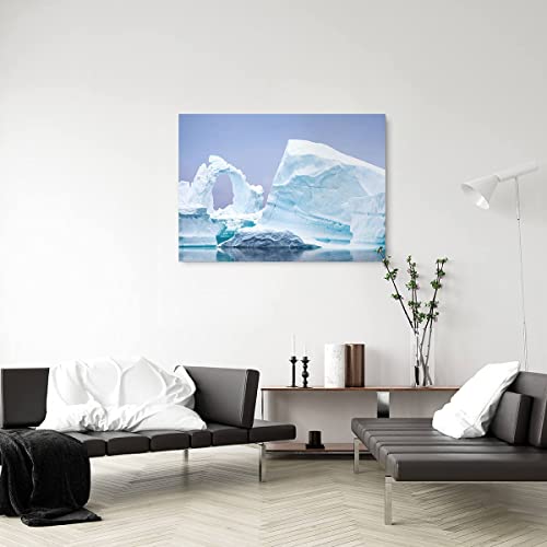 Ceanothe Iceberg tableau toile 65x97 cm mate salon