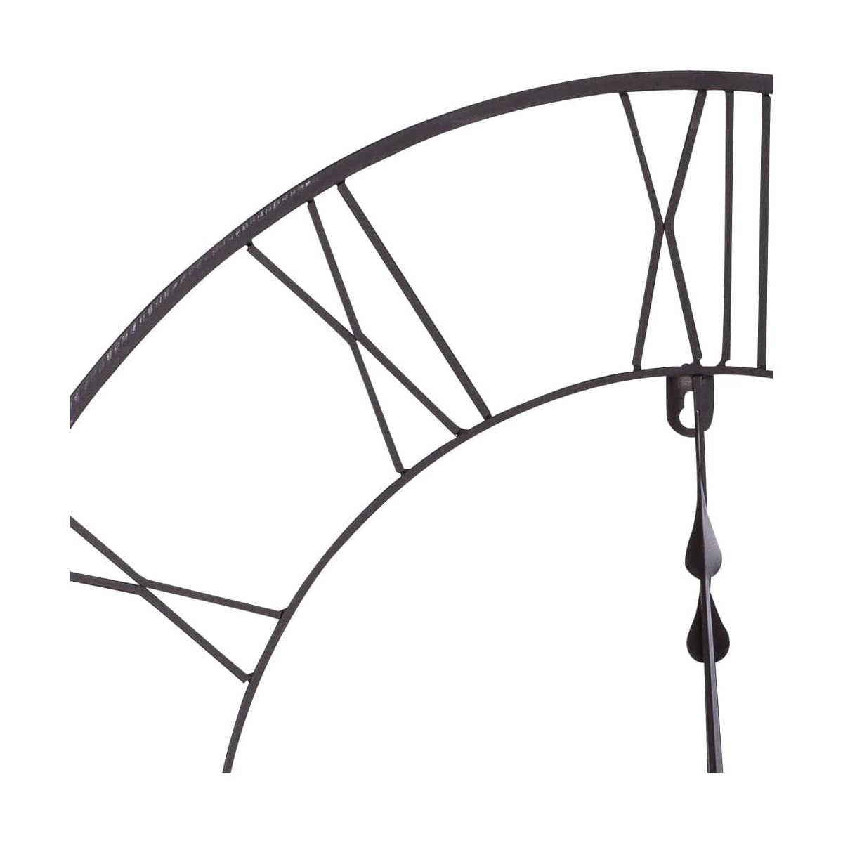 Ceanothe 34458 horloge 80 cm forge noir métal