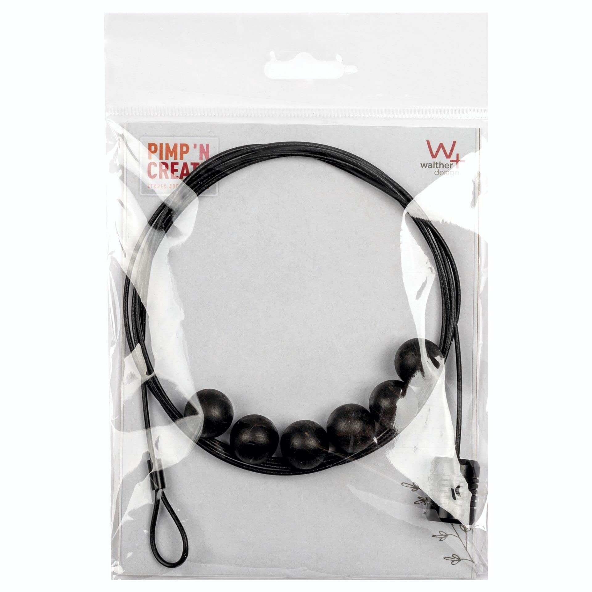 walther design Pimp Create MD155B corde photo noire 1,5 m aimants