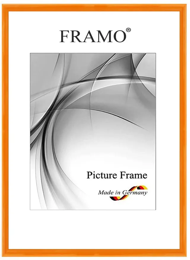 FRAMO N121 cadre photo bois orange brillant 40x70 cm