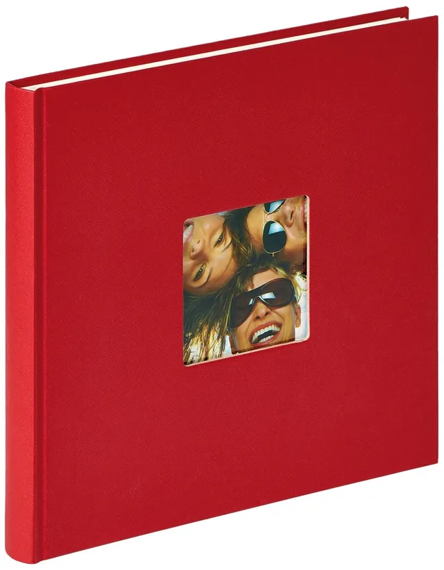 walther design Fun FA-205-R album photo rouge 26 x 25 cm découpe