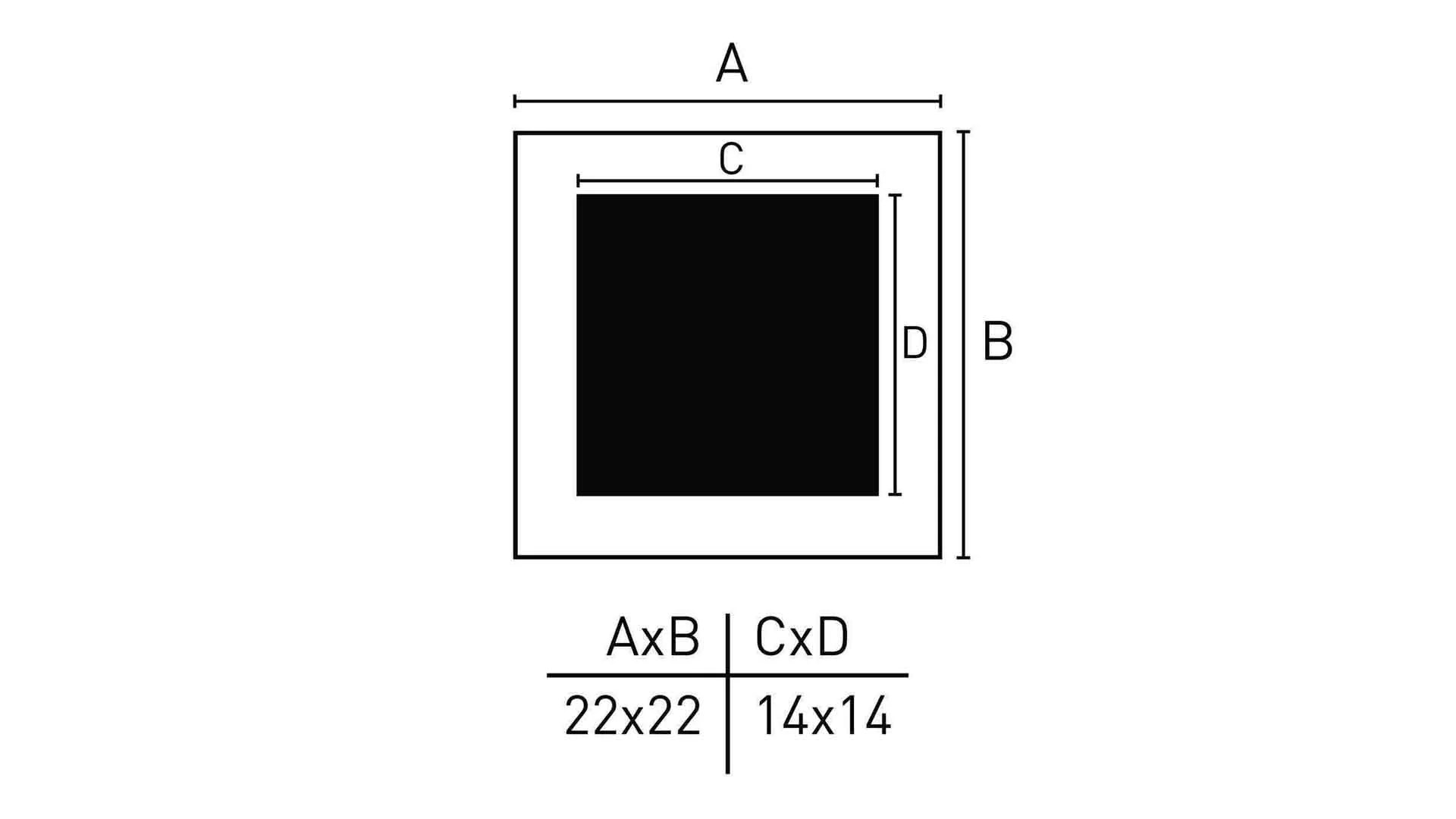 Nielsen Design Pixel cadre photo 22x22 cm carré