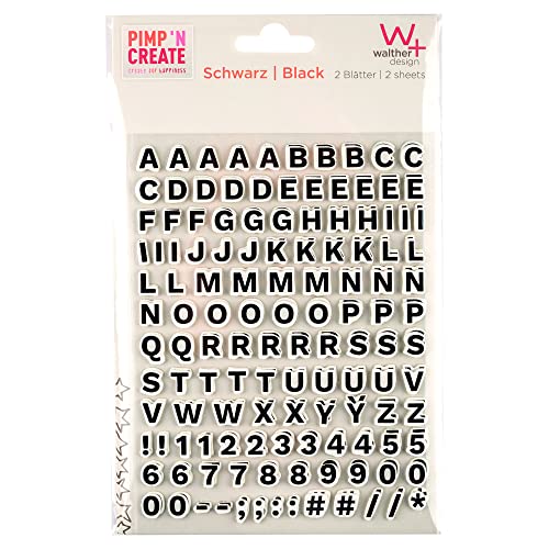 Walther Design Pimp and Create ST6001 autocollants lettres noires 126
