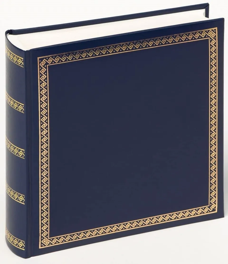 walther design Chic album photo 26x25 cm bleu simili cuir